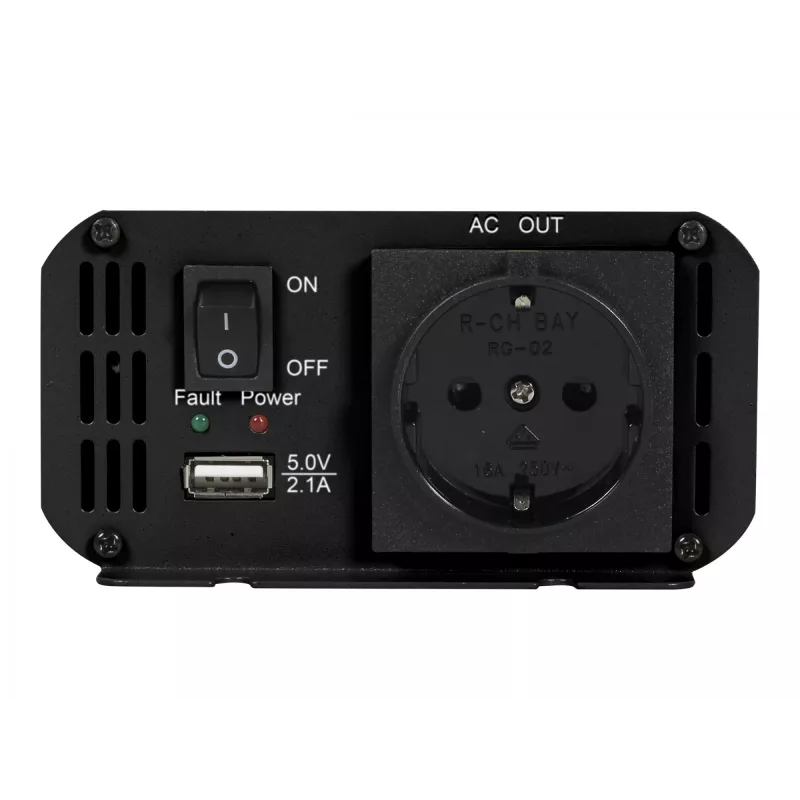 Gembird EG-PWC300-01 tīkla adapteris/invertors Auto 300 W Pelēks
