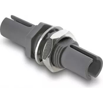 DELOCK optisko šķiedru savienotājs HFBR 4505Z simplekss zils-zils, plastmasas korpusā, modelis 91041