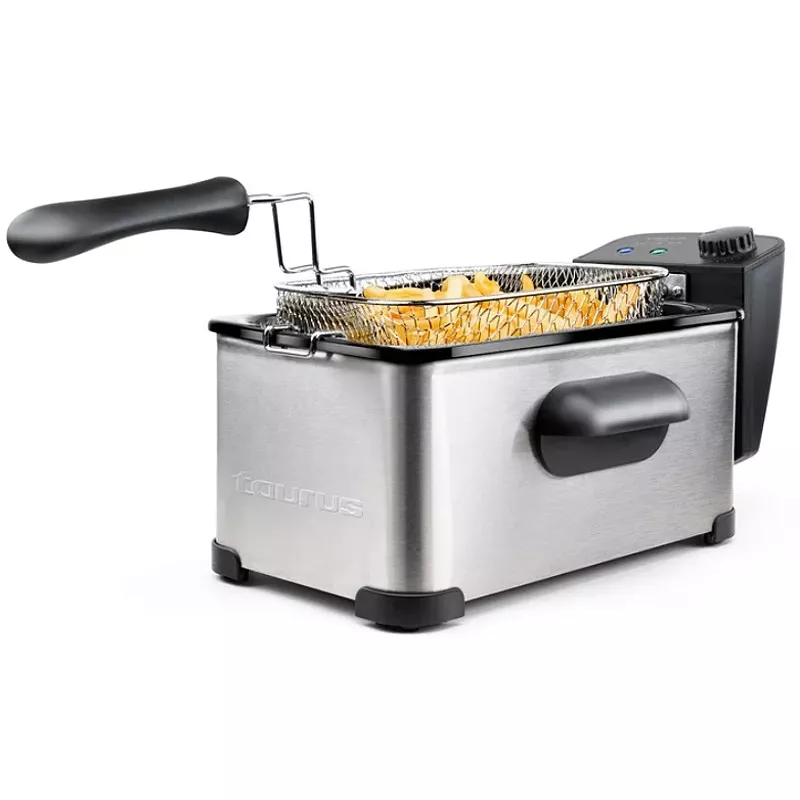 Fritieris Taurus Fry 3 Single — 3 L tilpums, 2000 W, nerūsējošais tērauds, regulējams termostats 150–190°C