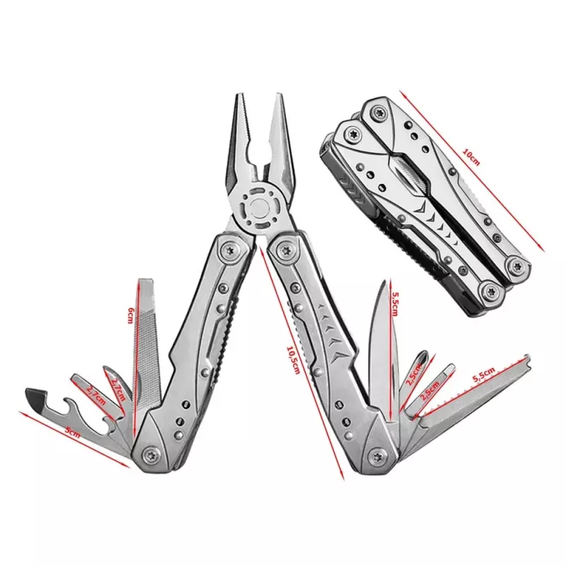 Extralink Multitool, Pocket Knife 23-in-1, with Case, Silver