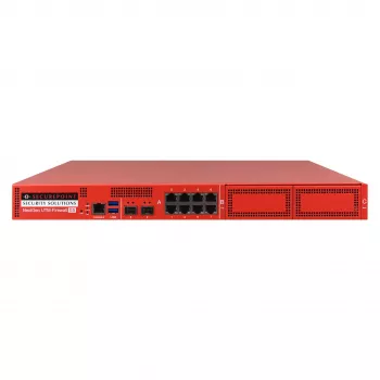 Securepoint RC1000R G5 drošības UTM iekārta, 30 Gbit/s, 3,5 Gbit/s, 1000 lietotājs(-i), AES, vadu, RJ-45