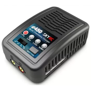 Akumulatoru lādētājs SKYRC e450 2–4S un 6–8S LiPo/LiFe/LiHV un NiMH akumulatoriem