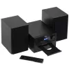 Mini Hi‑Fi stereo sistēma Adler AD 1917 — Bluetooth V5.3, CD/USB/MP3, 2×25W RMS, FM uztvērējs, 4 joslu EQ, AUX, melna