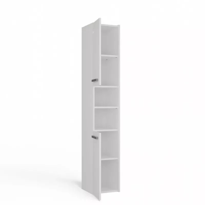 Topeshop S30 balts vannasistabas uzglabāšanas skapis Balts