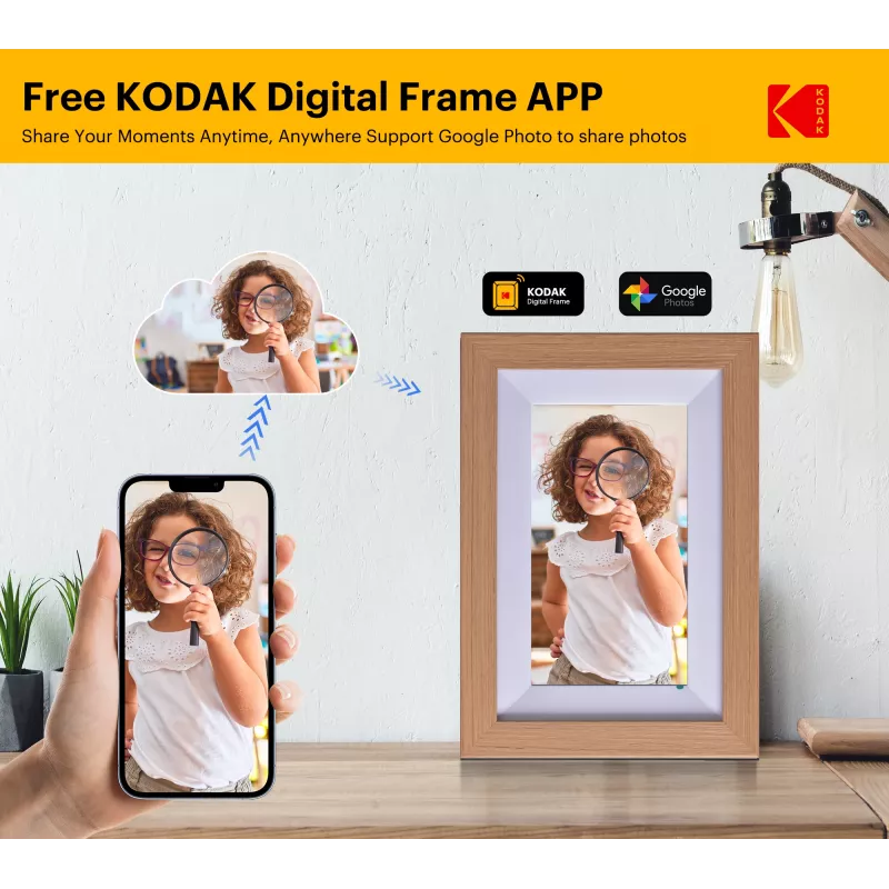 Kodak 7 digitālais foto rāmis ar Wi-Fi RCF-702W