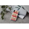 Aizsargājošs viedtālruņa maciņš iKins iPhone XR — Short Cake dizains, balts