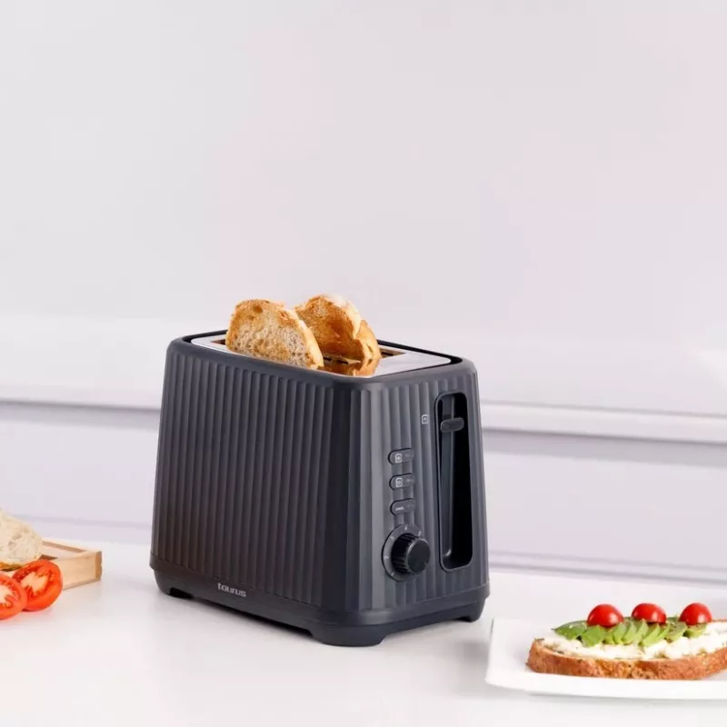 Taurus Jonic Toast tosteris 2 šķēlēm 1150 W Melns