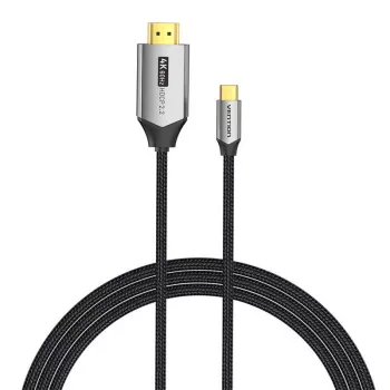 Vention USB-C uz HDMI kabelis CRBBH — 2 m, 4K@60Hz, melns, USB-C uz HDMI