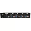 EATON TRIPPLITE 4 portu DisplayPort KVM slēdzis ar audio kabeļiem un USB 3.0 SuperSpeed centrmezglu (B004-DPUA4-K)
