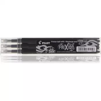 Pilot uzpildes komplekts 3x Frixion melns (BLS-FR7-B-S3) (BLSFR7BS3)