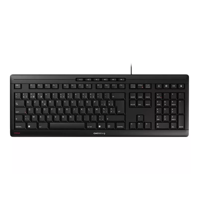 Tastatūra CHERRY STREAM JK-8500BE-2 Office USB AZERTY Belgian Melns