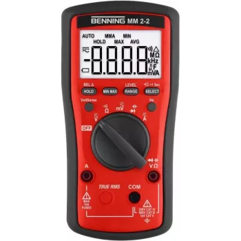 Benning MM 2-2 rokas multimetrs digitālais CAT II 1000 V, CAT III 600 V, CAT IV 300 V Displejs (rādījumi): 6000 (044692)
