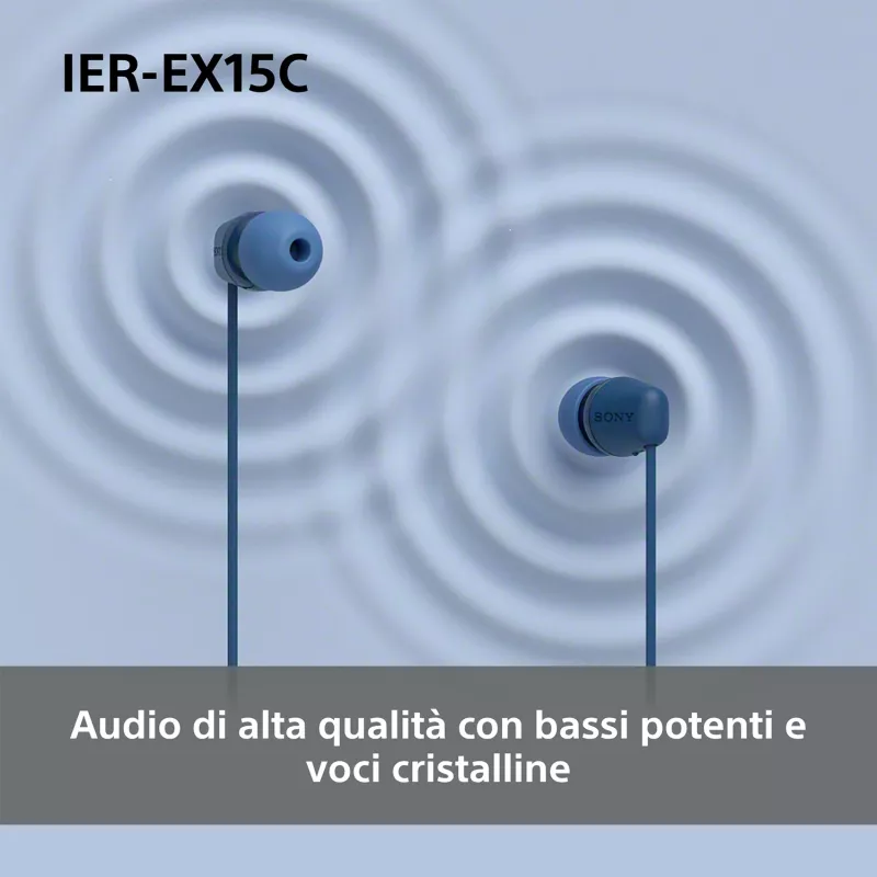 Sony IER-EX15C austiņas ar vadu, ievietojamas ausīs, zvaniem/mūzikai, USB-C, rozā