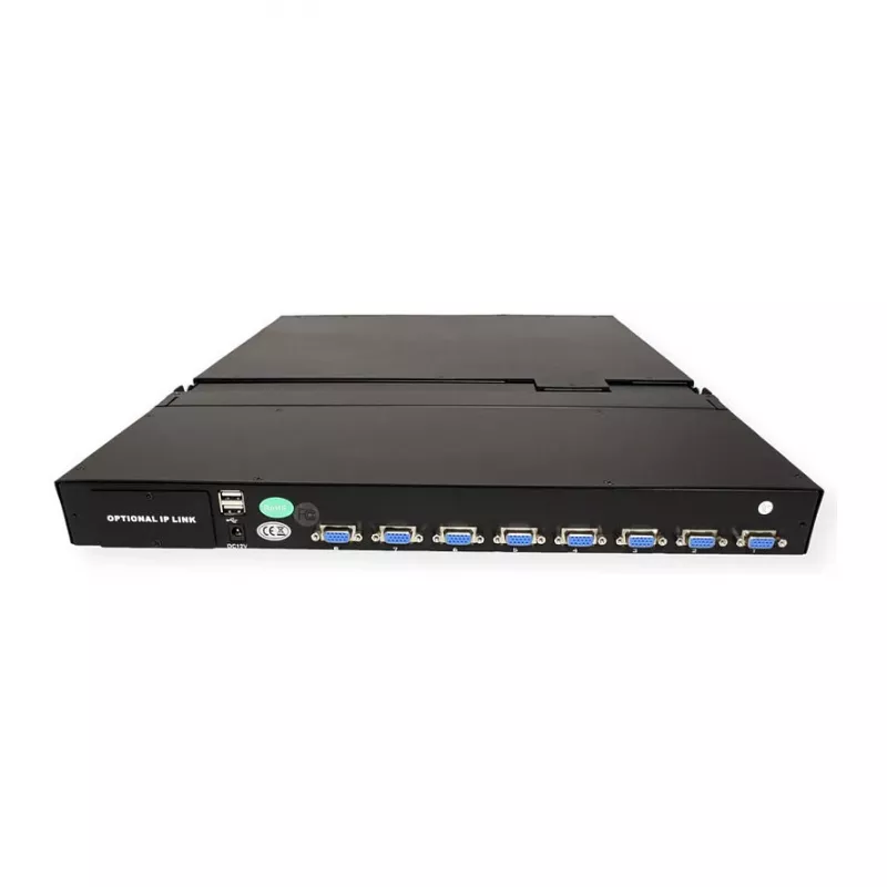 Rack konsole VALUE 26.99.0123, 17 collu (43.2 cm) LCD, 1280×1024, 1U, franču klaviatūra, melna