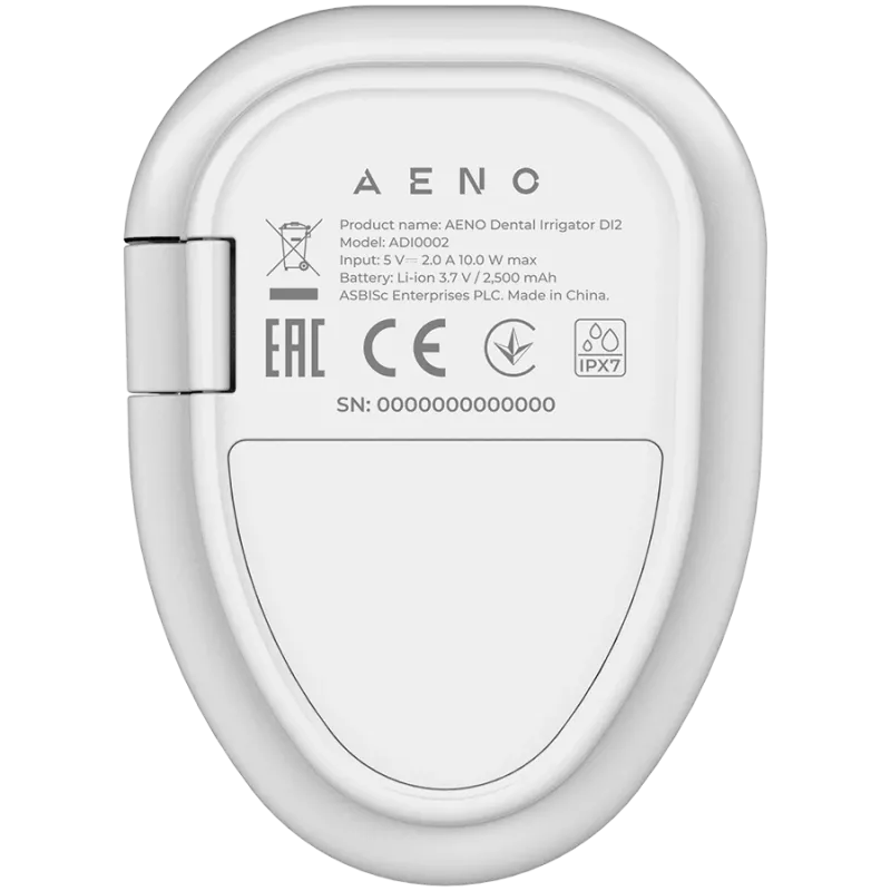 Mutes dušas ierīce: 3,7V, 8W, 2500mAh, 200ML