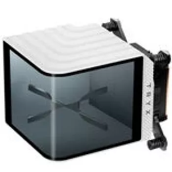 CPU ūdens bloks TRYX L-P0CL-DS0M-G0W Intel un AMD ligzdām ar AMOLED displeju, balta apdare