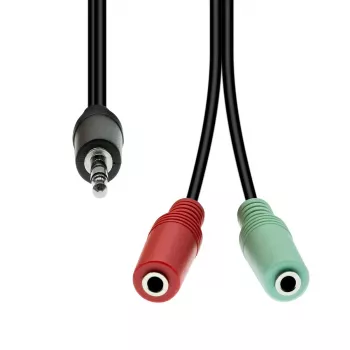 Kabelis ProXtend 4-pin uz 2×3-pin M-F M42XM3F-003, 1 m, melns