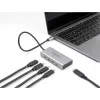 DeLOCK USB centrmezgls 10 Gbps Type-C 4 porti PD 85W 30cm kabelis