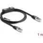 Tīkla kabelis DELOCK 81562 Cat6 F/UTP (FTP) 1 m RJ-45 — melns