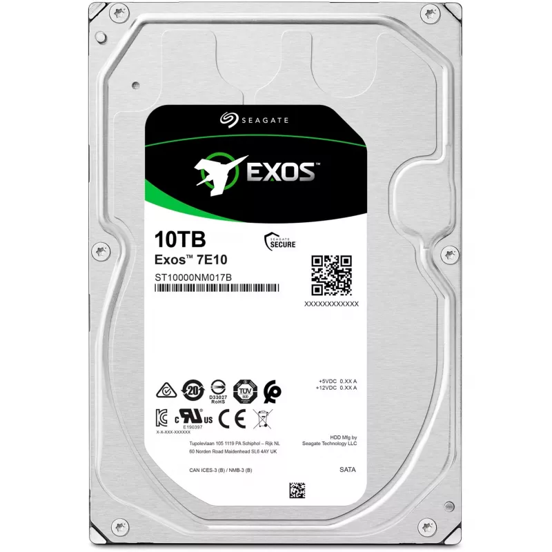 Seagate Enterprise ST10000NM017B iekšējais cietais disks 10 TB 7200 RPM 256 MB 3.5 collu Serial ATA III