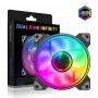 Gamemax | Datora ventilators | DUAL RING INFINITY | Melns