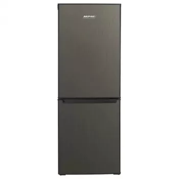 Ledusskapis-saldētava MPM MPM-215-KB-39/E — 215 L, apakšējā saldētava, tumšs inokss, maināmas durvis, LED apgaismojums