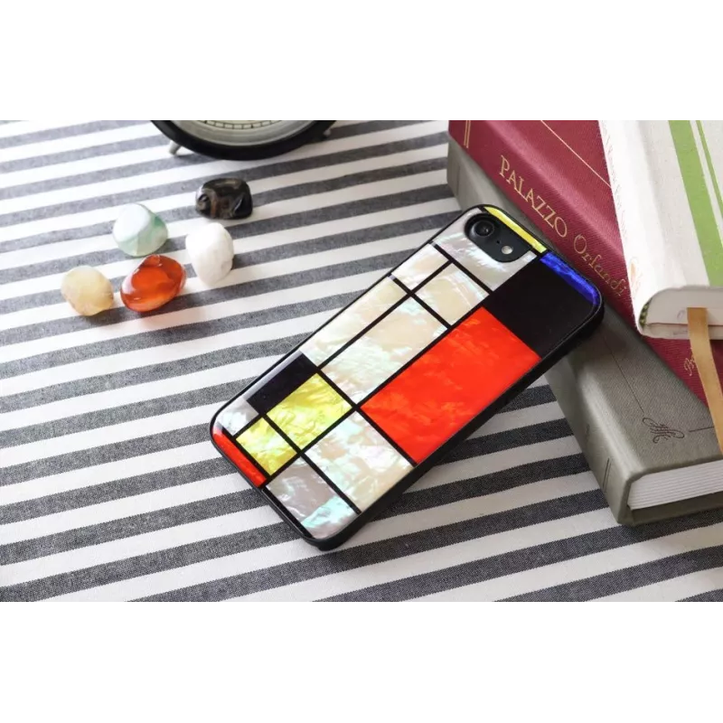 Aizsargvāciņš iKins Apple iPhone 8/7 Mondrian Melns
