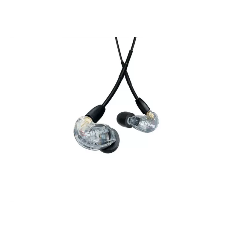 Shure AONIC 215 - ievietojamās austiņas ar vienu devēju un 3,5 mm kabeli (caurspīdīgas)