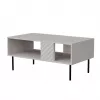 Kafijas galdiņš Cama LUCCA sols/galdiņš 100x55x46 kašmira, taisnstūrveida pelēka virsma