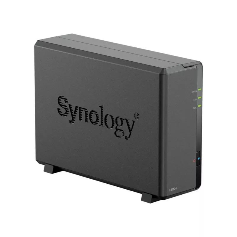 Synology DiskStation DS124 NAS/krātuves serveris galda Ethernet LAN melns RTD1619B