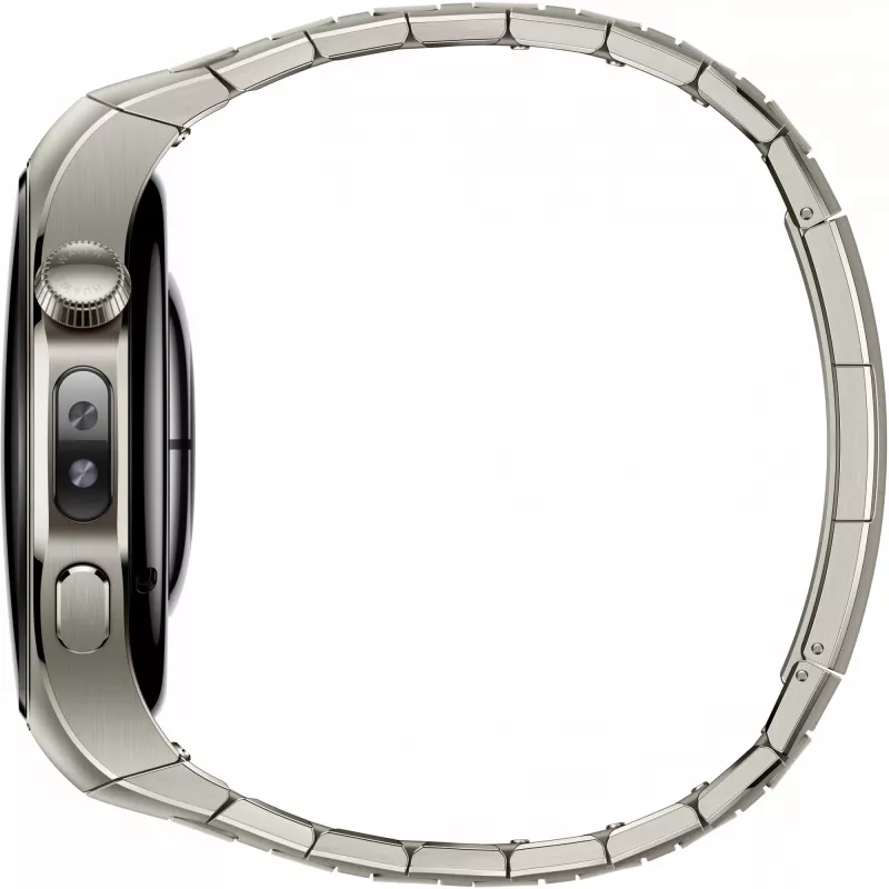 Viedpulkstenis HUAWEI WATCH 5, 1,5 collu AMOLED, 466×466, 46 mm titāna korpuss, Wi‑Fi, GPS, Sudrabs