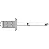 Aklā kniede GESIPA PG Al/A2 4×10 mm RAL9005 melna, 500 gab. iepakojumā