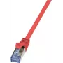 Tīkla kabelis LogiLink Cat6a S/FTP RJ-45 1.5m sarkans