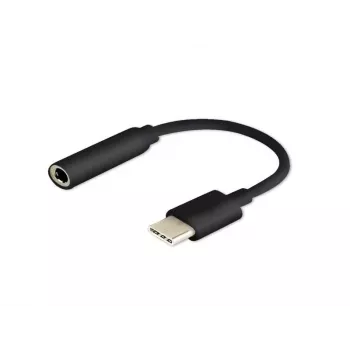 Kabeļu savienotāju adapteris SAVIO AK-35/B USB Type-C (3.1) vīrišķais uz 3,5 mm sievišķo, melns