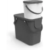 Atkritumu tvertne Rotho Albula taisnstūrveida plastmasas 6 L, antracīta, 200×235×208 mm
