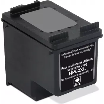 freecolor Cartridge HP 62XL melna atjaunota - atjaunota - saderīga