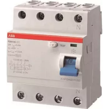 ABB F204A-40/0.03 L noplūdes strāvas automātiskais slēdzis 4P,40A,30mA,N saites (2CSF204123R1400)