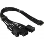PCIe strāvas adapteris INTER-TECH GPU-02 12‑pin uz 3×8‑pin (34 cm kabelis)