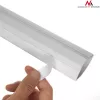 Kabeļu elastīgā caurule MACLEAN MCTV-575 grīdai, balta, 1,5 m, platums 43 mm, augstums 2,3–3,2 cm