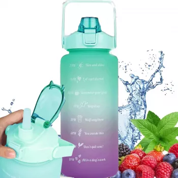 Extralink Motivējošā pudele, 2000 ml, zaļi violeta, BUT-190