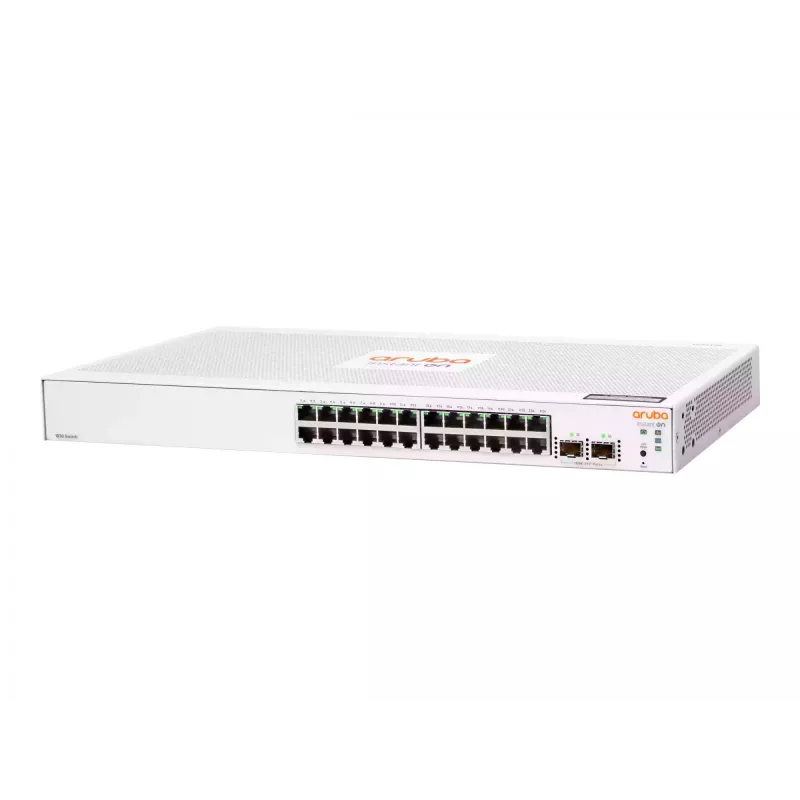 HPE Aruba Networking Aruba Instant On 1830 24G 2SFP Pārvaldāms L2 Gigabit Ethernet (10/100/1000) 1U