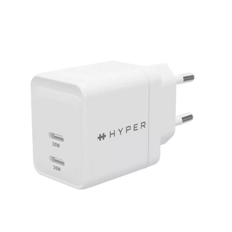 HYPER HJG35EU mobilās ierīces lādētājs Austiņas, Bezvadu austiņas, Viedtālrunis, Pulkstenis Balts Maiņstrāvas ātra uzlāde Iekštelpām
