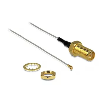 Koaksiālais kabelis DeLOCK 88813 0,2 m MHF III (I-PEX) RP-SMA pelēks