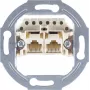 Sienā montējama pieslēguma ligzda ShiverPeaks S/CONN maximum connectivity 2x 8/8 paralēla bez vāka slēptai montāžai (74231-1)