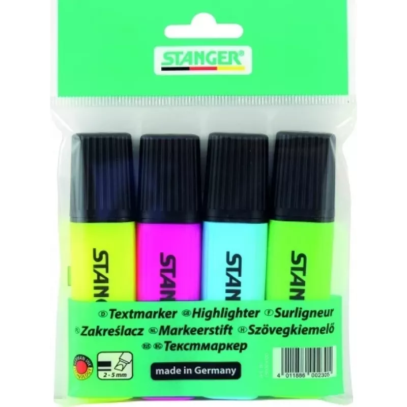 STANGER marķieris, 1-5 mm, komplekts 4 gab. 180009000