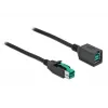 Barošanas USB pagarinātāja kabelis DELOCK 85980 12 V 1 m