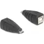 Kabeļu dzimuma mainītājs DeLOCK 67201 USB Type Micro-B uz USB Type-B melns