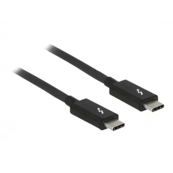 Thunderbolt kabelis DeLOCK 84845 1 m 20 Gbit/s melns