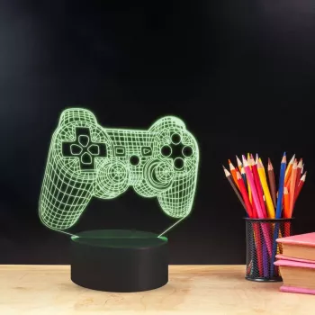 Galda lampa MANTA SNL57RGB RGB 3D gaismas dekorācija, RGB LED, dekoratīvs 3D efekts