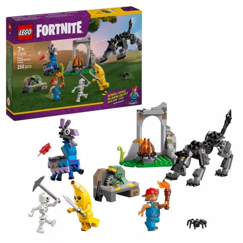 LEGO FORTNITE 77075 Pīlija un Sparkpluga nometne